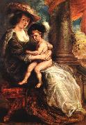 RUBENS, Pieter Pauwel Helena Fourment with her Son Francis oil on canvas